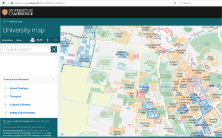 Mapping a distributed campus for the University of Cambridge ...