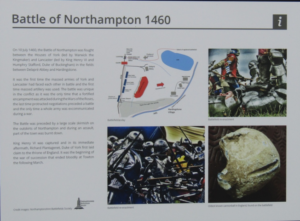 Battle of Northampton information board